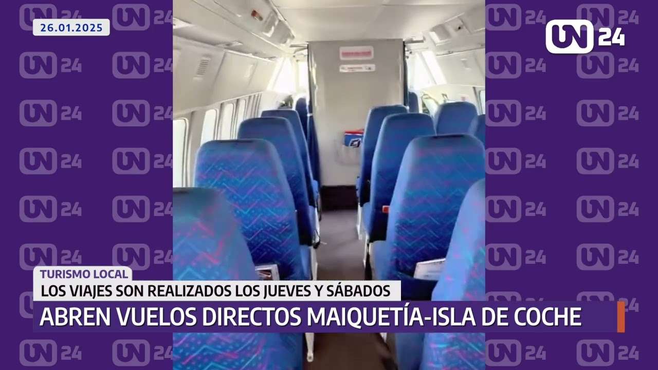 Aeropuerto de Coche retomó operaciones comerciales