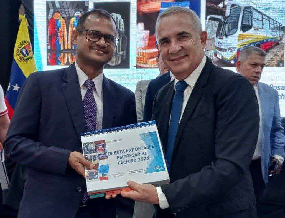 Presentan Oferta Exportable del Táchira a embajador de la India