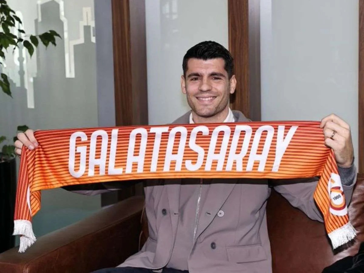 Morata llegó a Turquía para jugar con Galatasaray