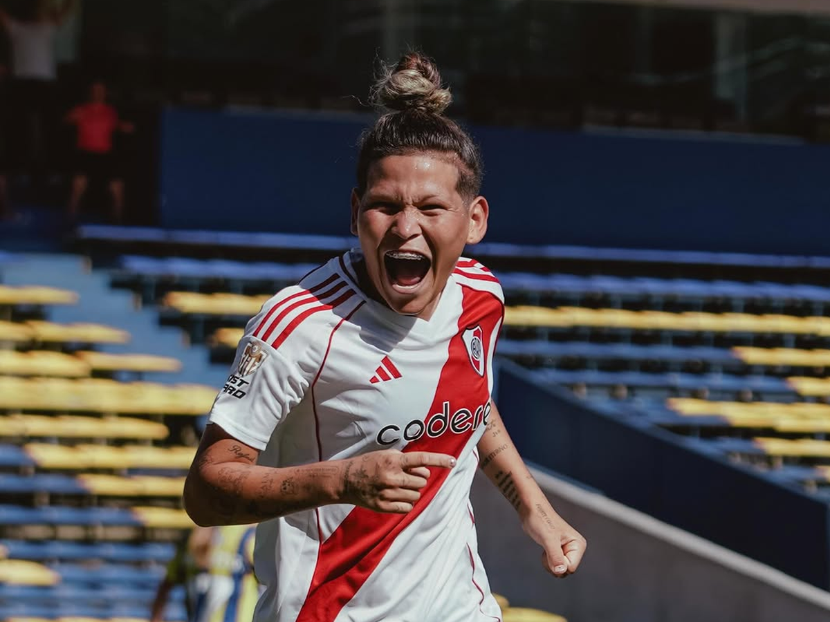 Kimberlyn Campos lució en su primer Superclásico con River