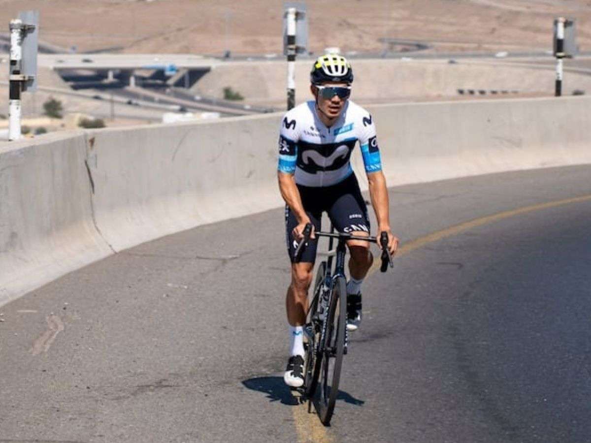Orluis Aular tuvo su debut en el Word Tour de ciclismo