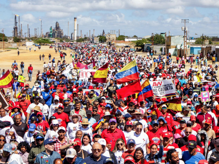 Marcha de los Claveles Rojos recordó los 40 años de la siembra de Alí Primera