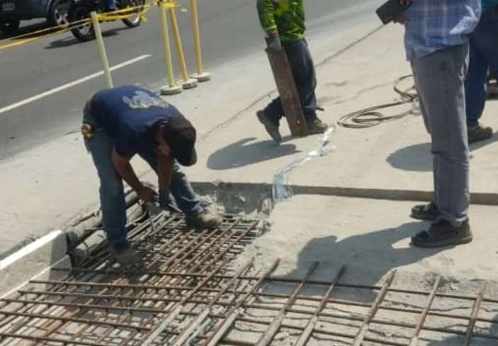Culminó reparación de losa en viaducto de autopista Gran Cacique Guaicaipuro