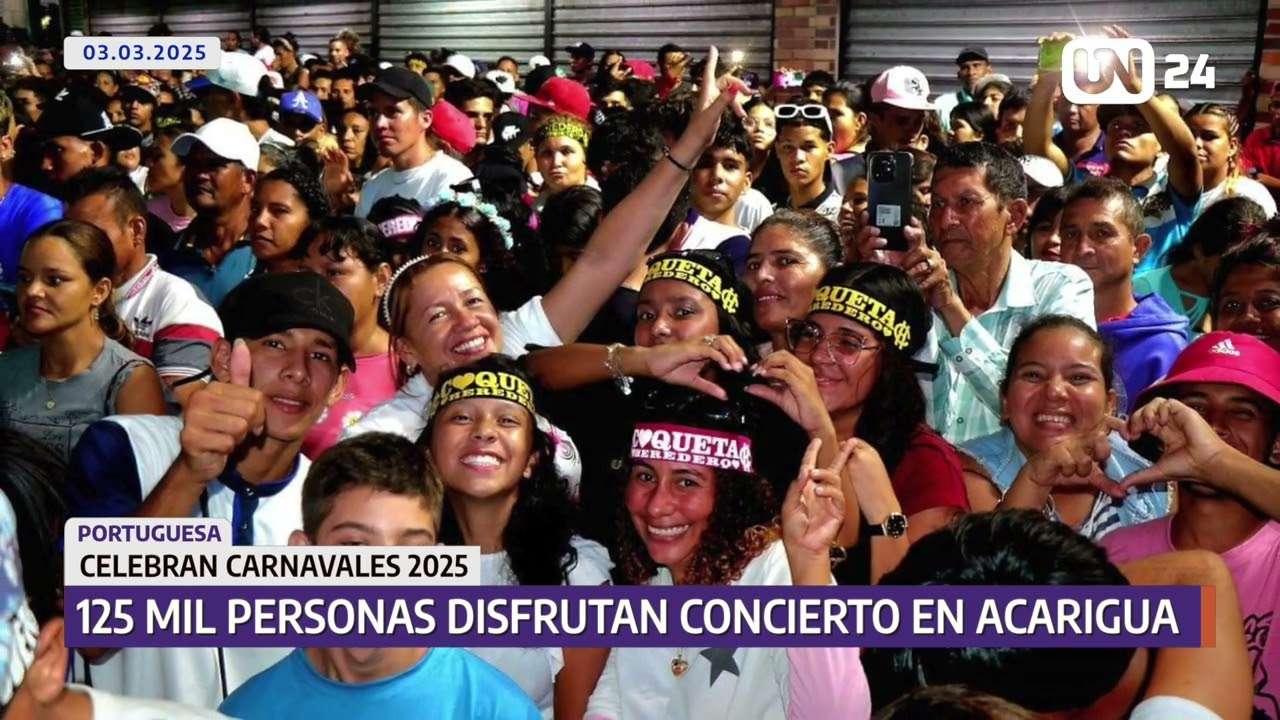 125 mil personas disfrutan concierto en Portuguesa