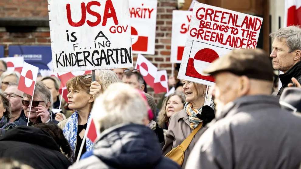 Protestan en Dinamarca contra las presiones de Trump a Groenlandia