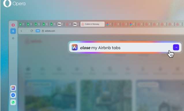 Navegador Opera One permite a la IA organizar tus pestañas
