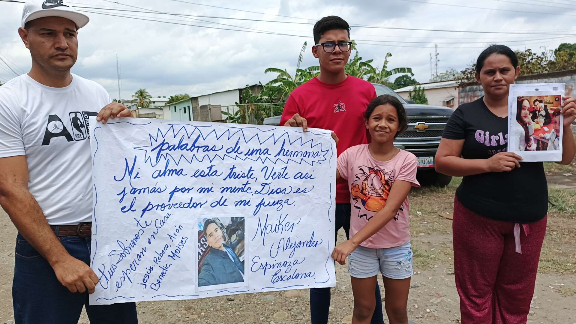 Claman por la libertad de joven barinés secuestrado en la cárcel de El Salvador 