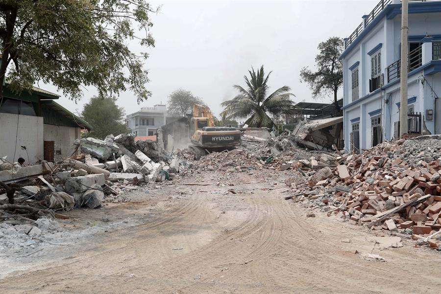 Aumentó a 3.455 cifra de muertos por terremoto en Myanmar