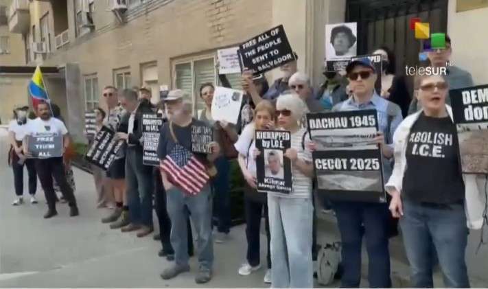 Protestaron en EEUU por libertad de venezolanos secuestrados en El Salvador