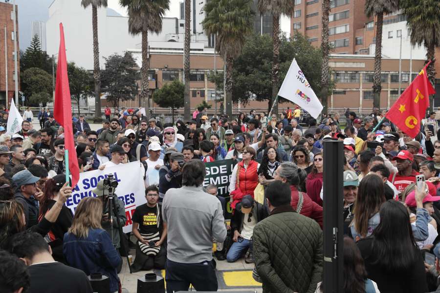 Paro nacional en Colombia en apoyo a consulta popular promovida por el Gobierno