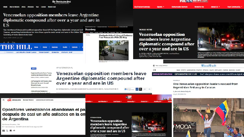 Así reseñó la prensa estadounidense la misión de rescate de los cinco refugiados en la embajada argentina en Caracas