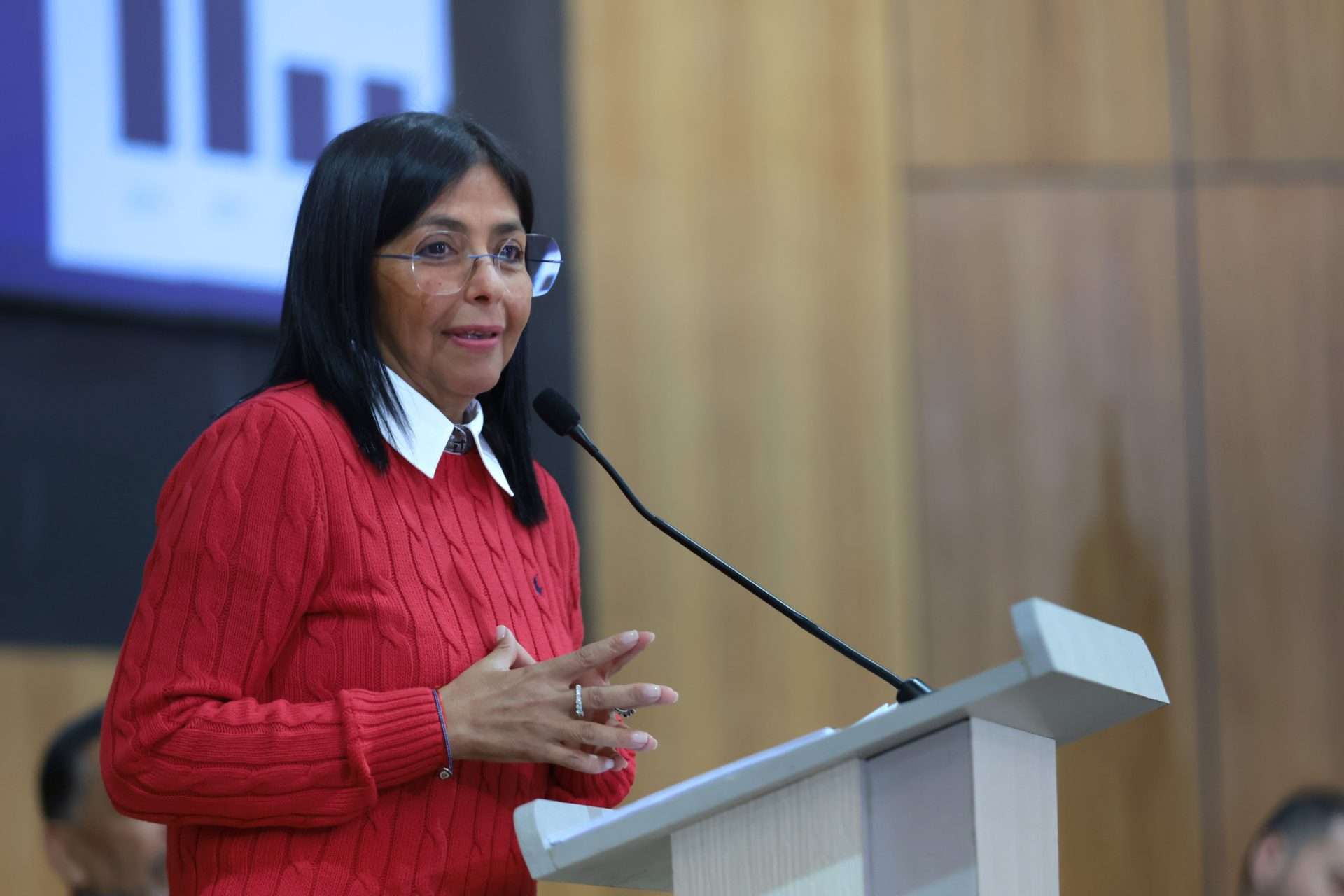 Delcy Rodríguez sobre Oriente Medio: es impostergable un cese al fuego en la región