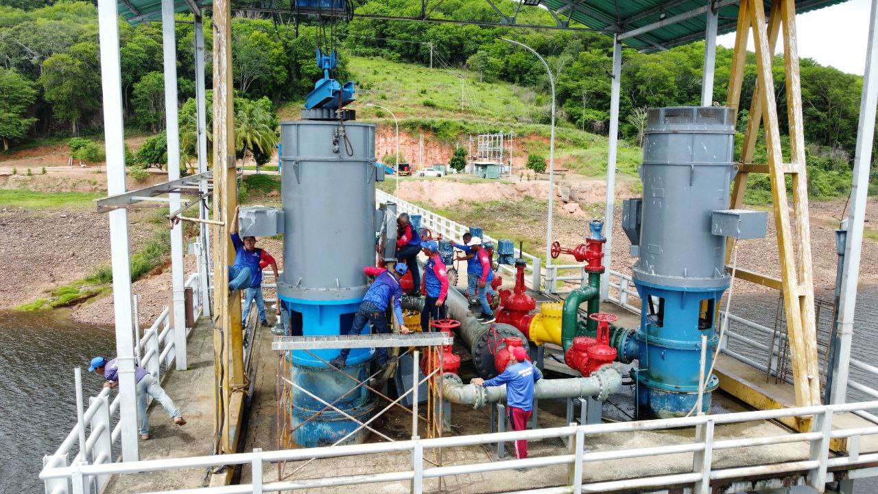 Instalan motor en Torre Toma Chiripón para mejorar servicio de agua en Upata