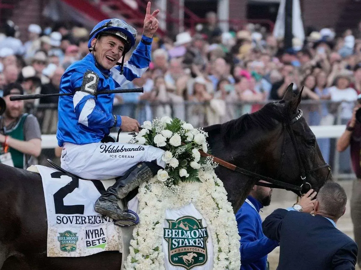 Junior Alvarado ganó el Belmont Stakes