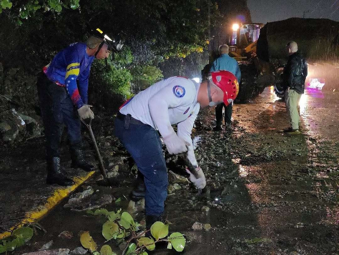 Derrumbes en vías y cinco viviendas afectadas por lluvias en La Guaira