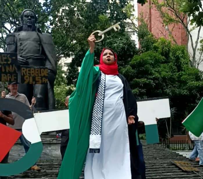 Comunicalle alza la voz por Palestina en Caracas