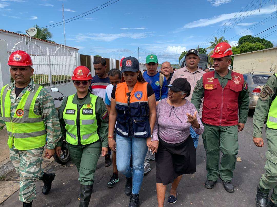 14 familias afectadas por la crecida del río en Caicara del Orinoco