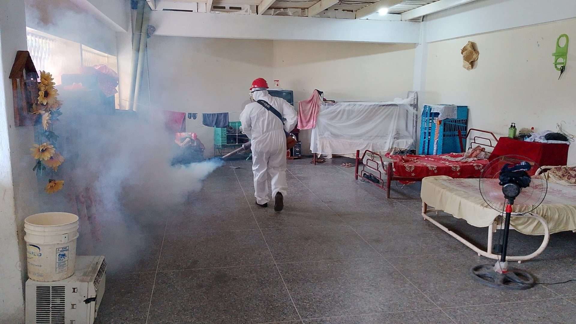 Fumigaron refugios temporales de Puerto Ayacucho 