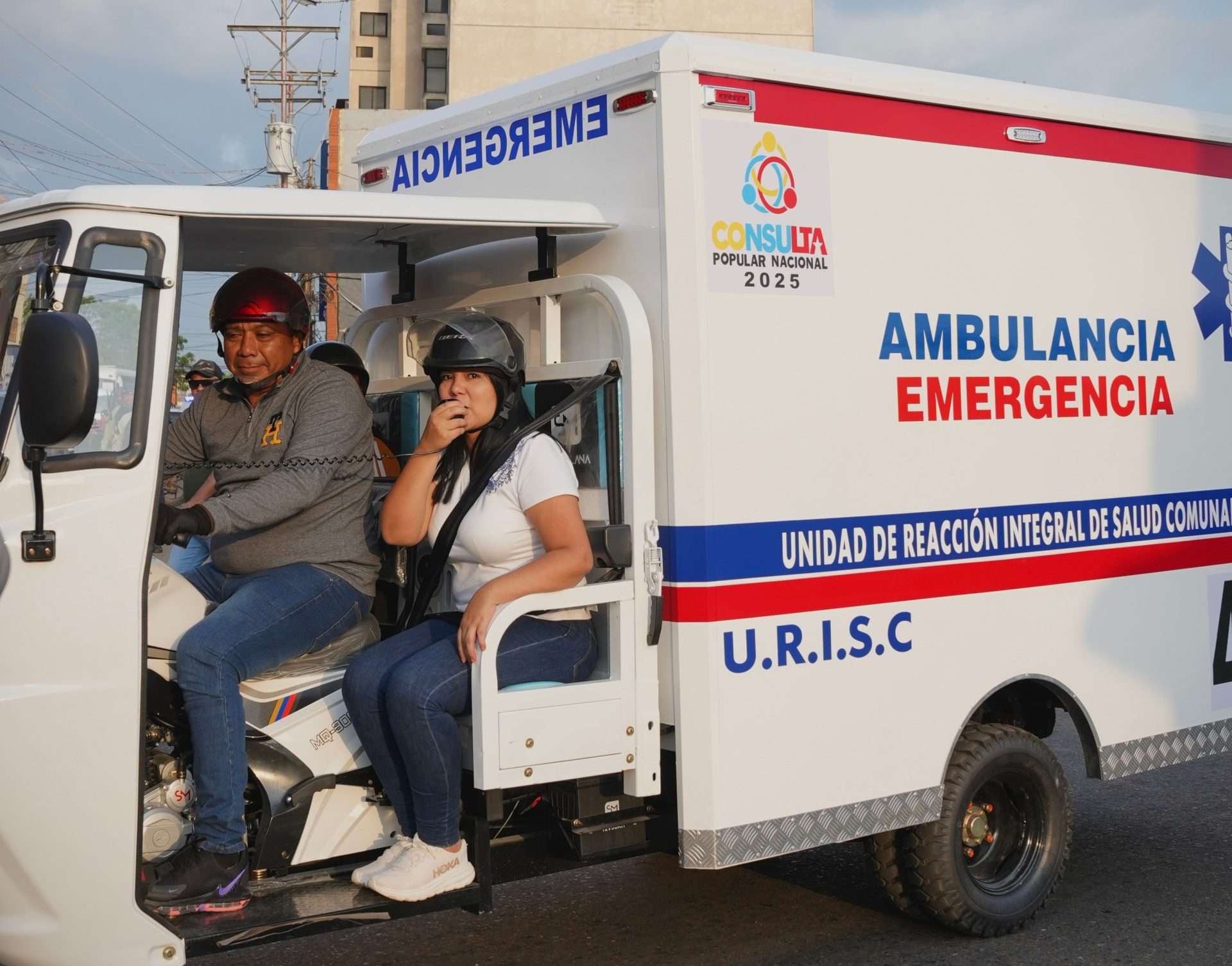 En Barcelona se activó sistema de emergencias comunal con moto-ambulancia