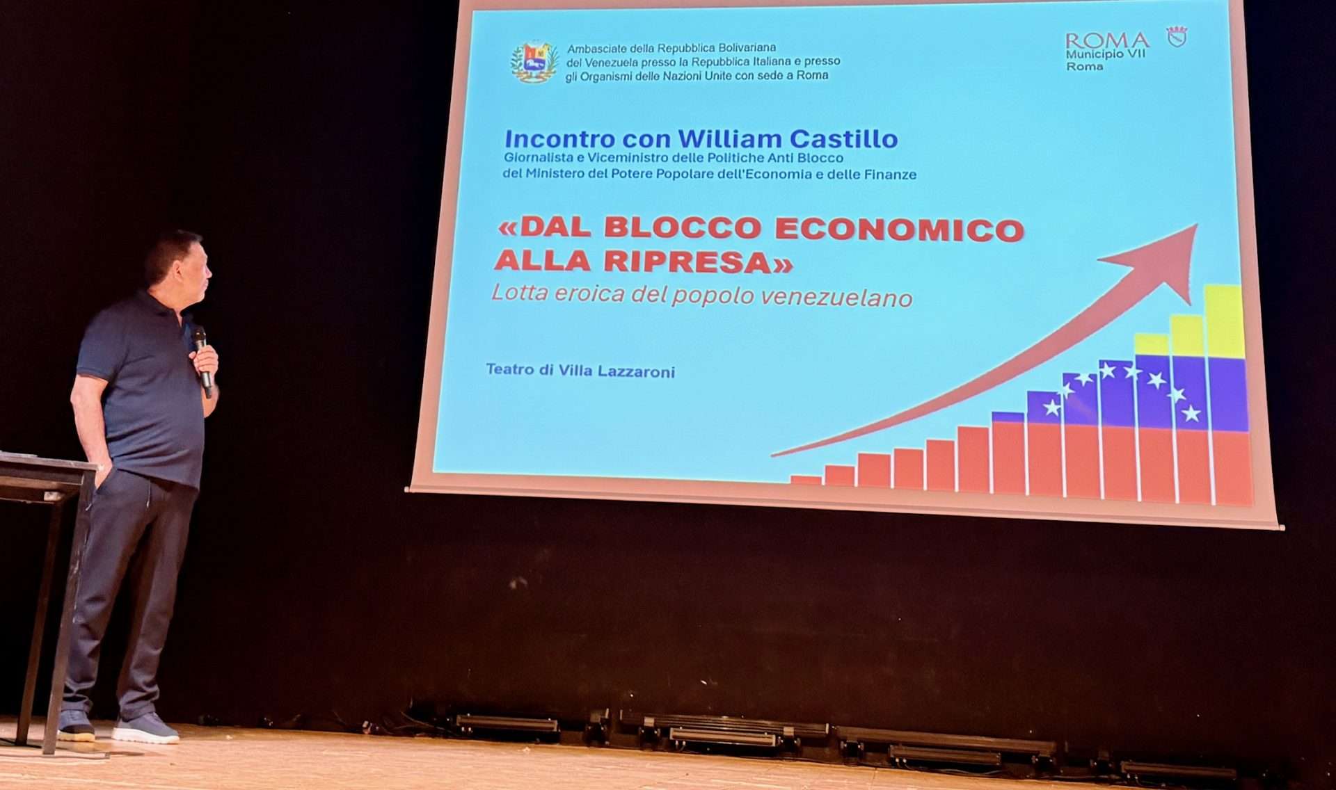 Visibilizan en Roma lucha del pueblo venezolano ante medidas coercitivas unilaterales