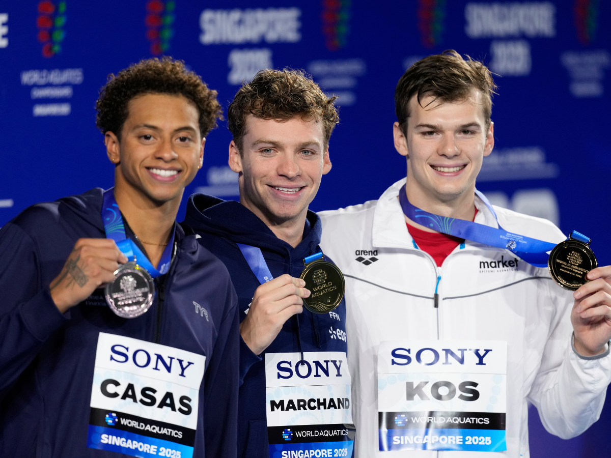 Leon Marchand consiguió el oro en los 200m combinados