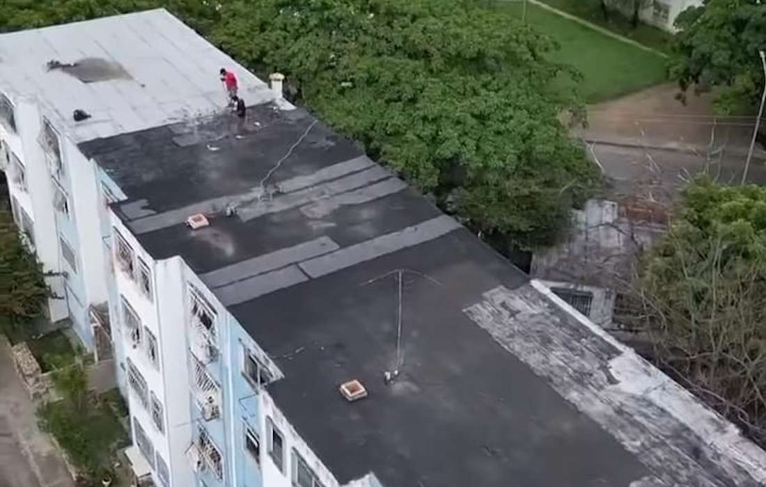 Despliegan plan de impermeabilización de edificios en 5 sectores de Cagua