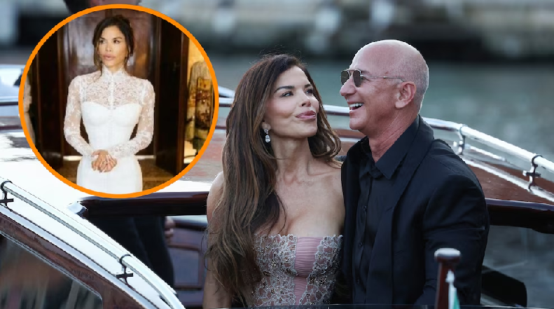 La razón por la que Lauren Sánchez eligió un vestido de novia de 300 mil dólares para su boda con Jeff Bezos