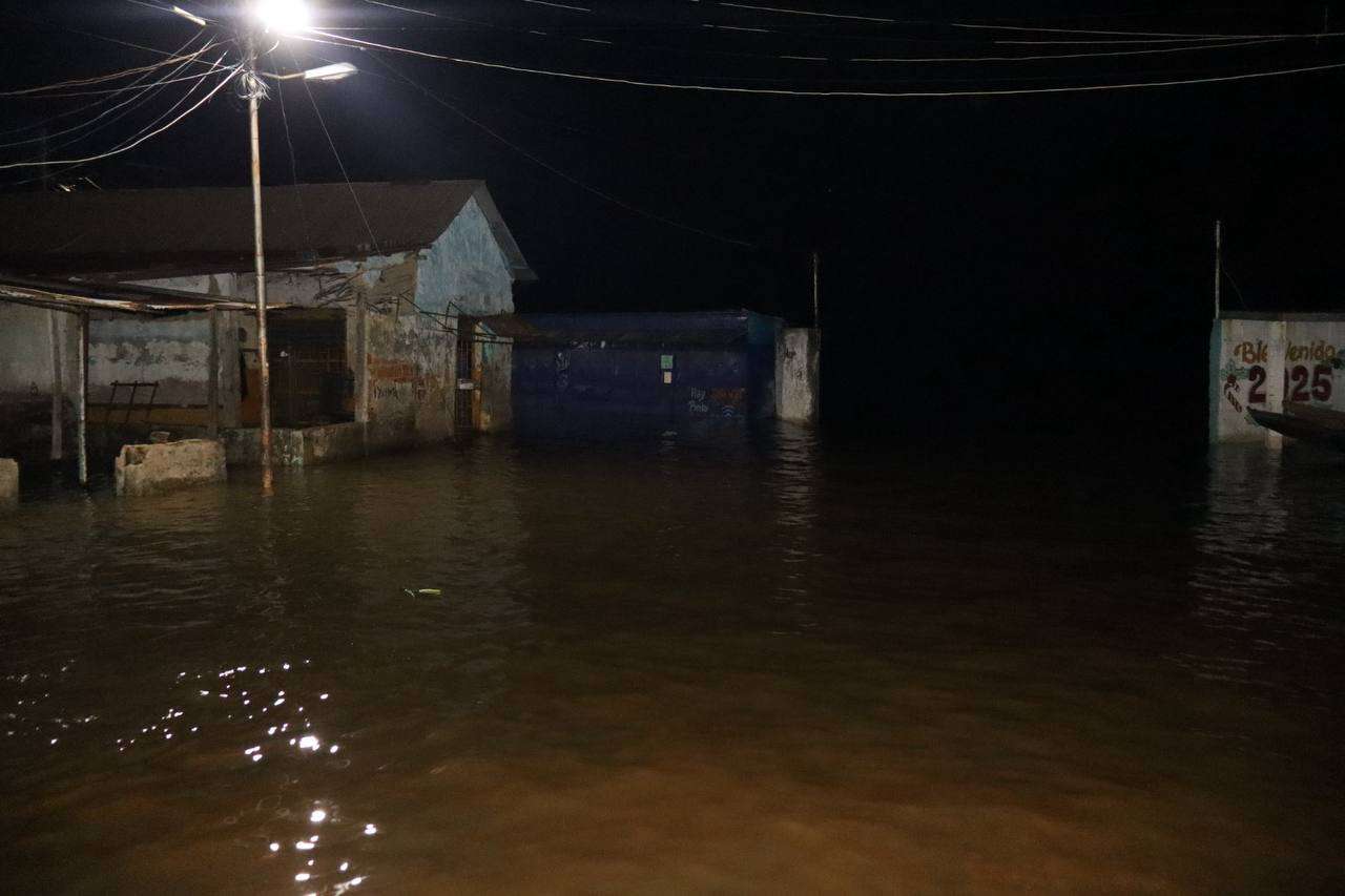 Siete sectores afectados deja la crecida del río Orinoco en Cabruta