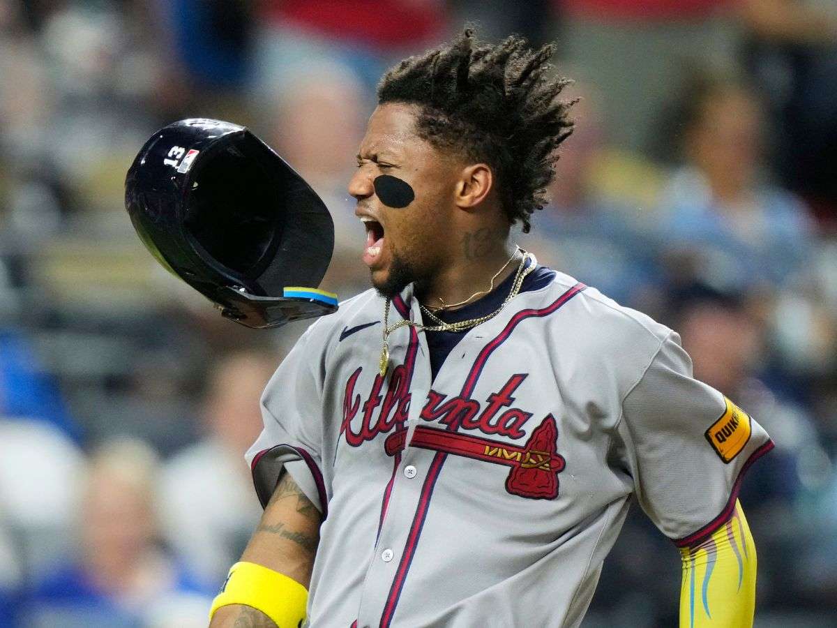 Ronald Acuña Jr. la sacó del campo de Kansas City