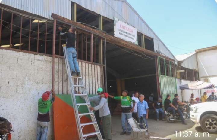 Recuperan instalaciones del Mercado Mayorista de Turmero 