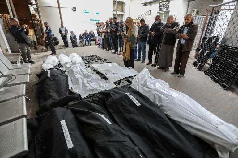El número de mártires en la Franja de Gaza asciende a 62.192