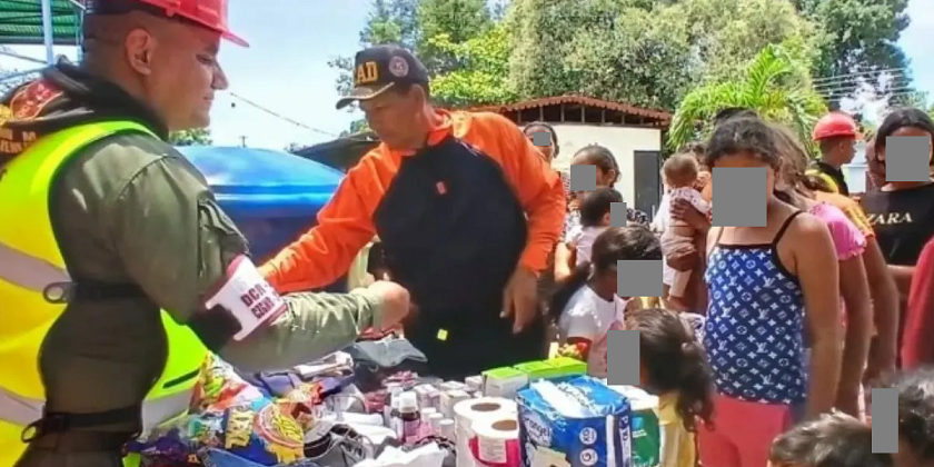 Entregan apoyo directo a familias damnificadas por crecida del Río Orinoco en Guárico