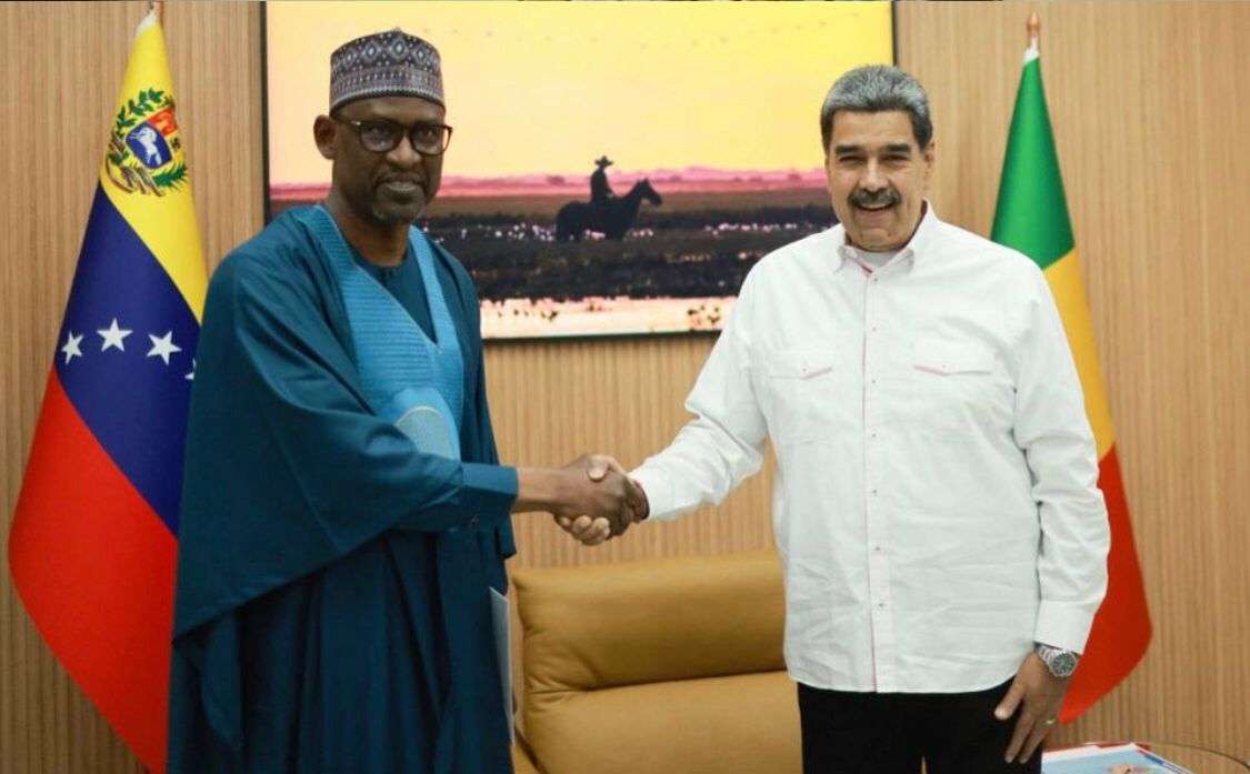 Maduro recibió al canciller de Mali en el Palacio de Miraflores