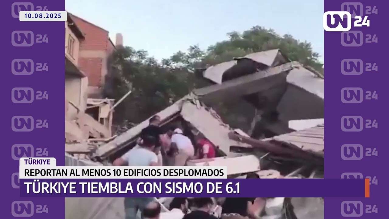 Türkiye tiembla con sismo de 6.1