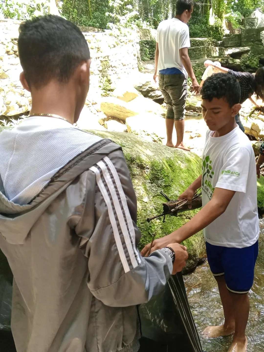 Realizaron saneamiento al parque Los Chorros