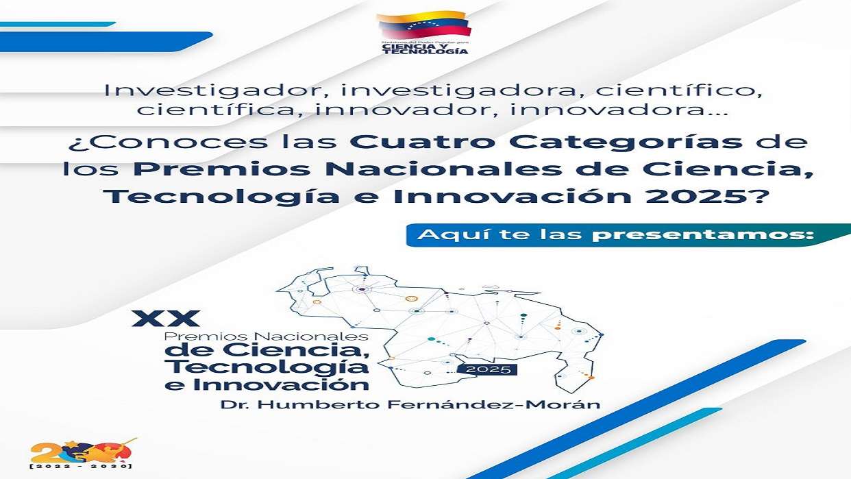 Premios de Ciencia y Tecnología otorgarán reconocimientos en cuatro categorías