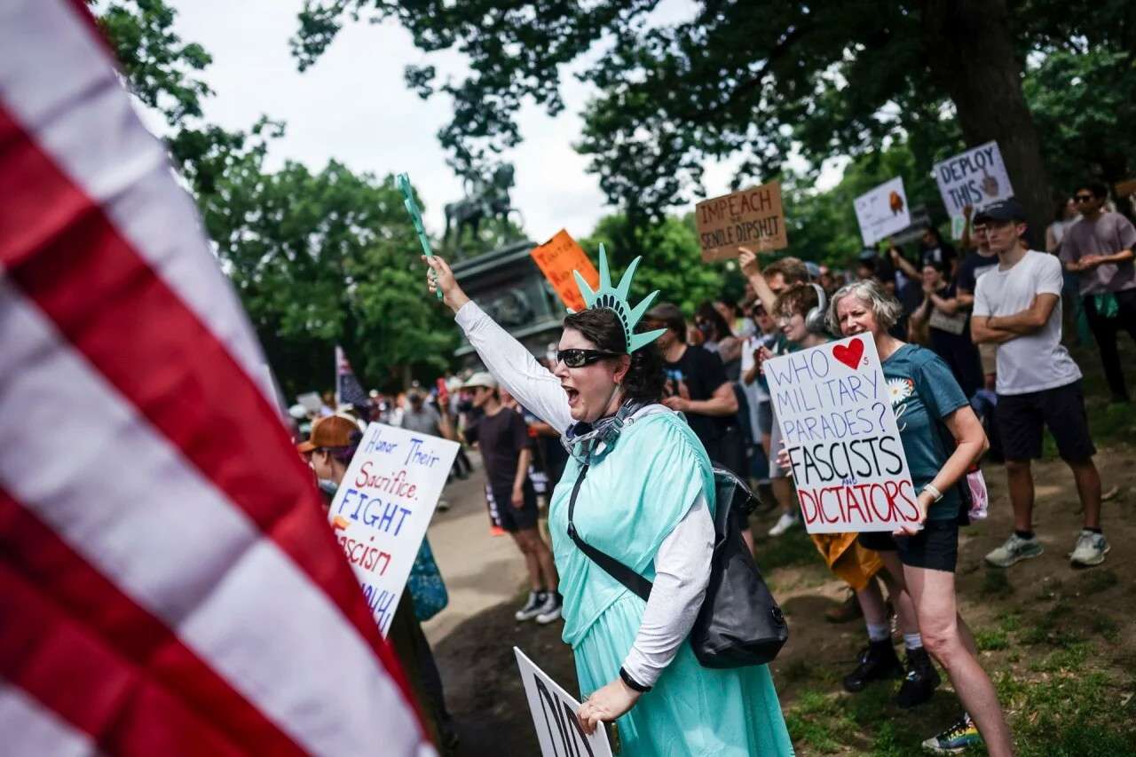 Washington se movilizó este sábado contra Donald Trump
