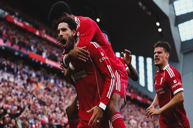 Joao Rafael Silva Robertson - Liverpool vence al Arsenal en Anfield con genialidad de Szoboszlai - FOTO