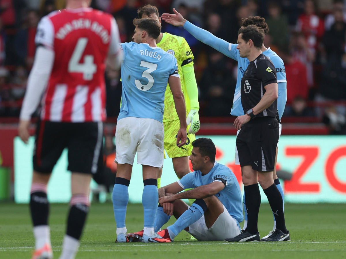 Rodri prende las alarmas en el Manchester City