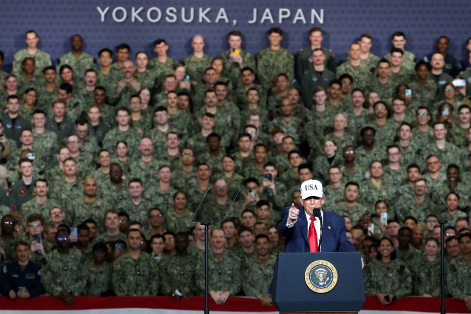 Donald Trump habló en Japón de los ataques a embarcaciones en el Caribe