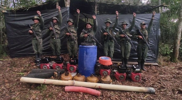 Fanb destruye campamento minero ilegal en Amazonas