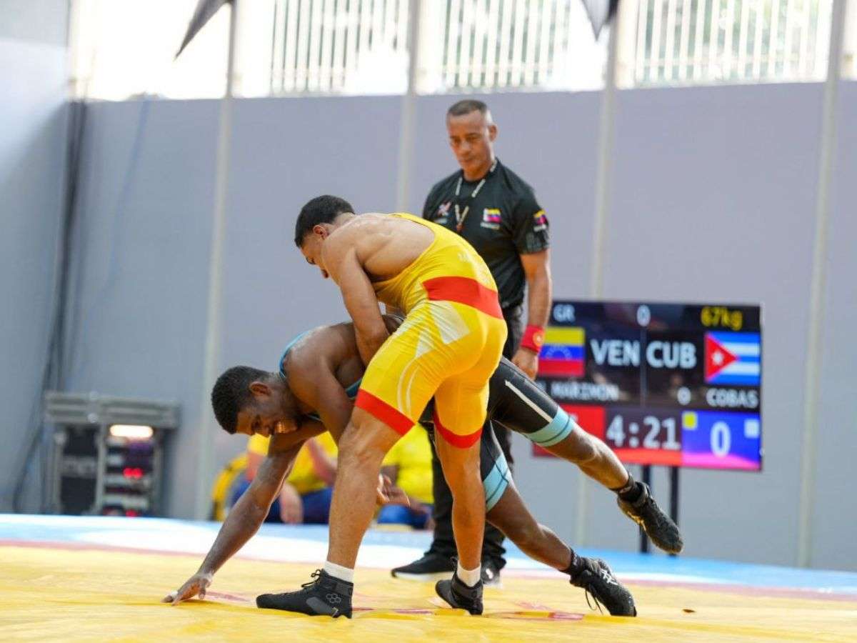 Venezuela dominó en la Liga de Lucha