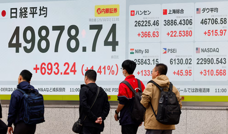 Los mercados asiáticos alcanzaron máximos históricos tras el acuerdo provisional entre EEUU y China sobre tierras raras