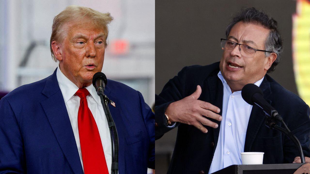 Donald Trump tilda a Gustavo Petro de 'matón' y el mandatario asegura que se defenderá judicialmente