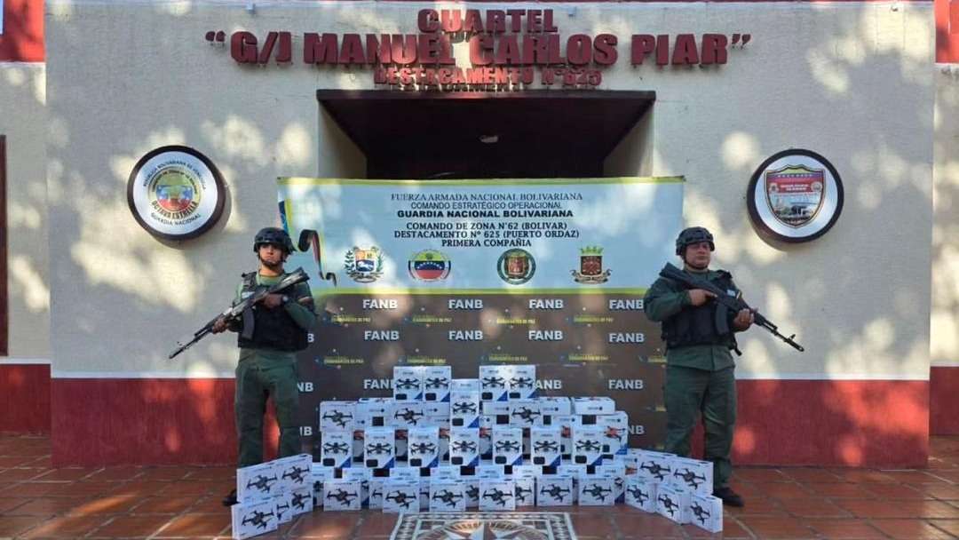 GNB incautó 96 drones en el estado Bolívar