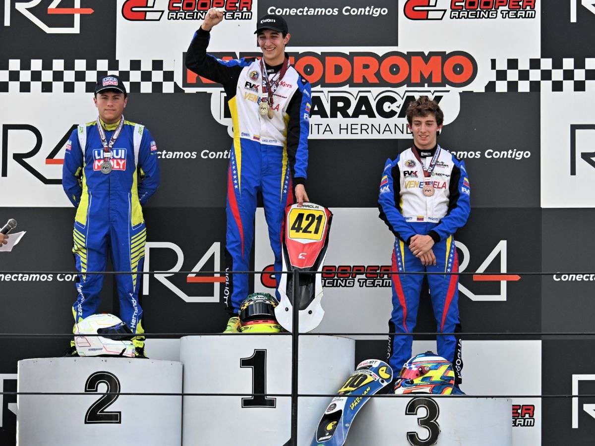 Saltaron chispas en el asfalto de Maracay con el karting