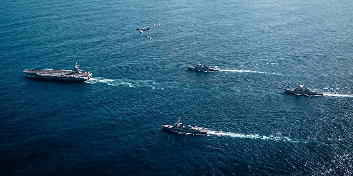 EEUU difunde las primeras imágenes del USS Gerald R. Ford en la región