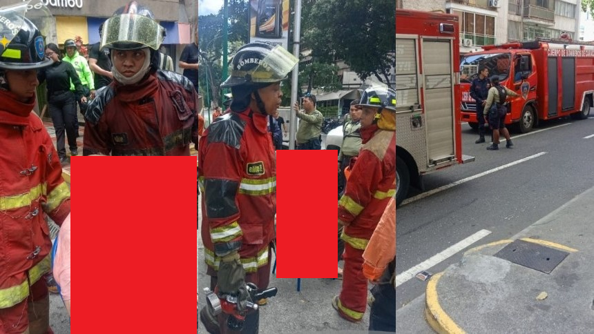 Desalojaron 45 personas durante incendio en edificio de Chacao