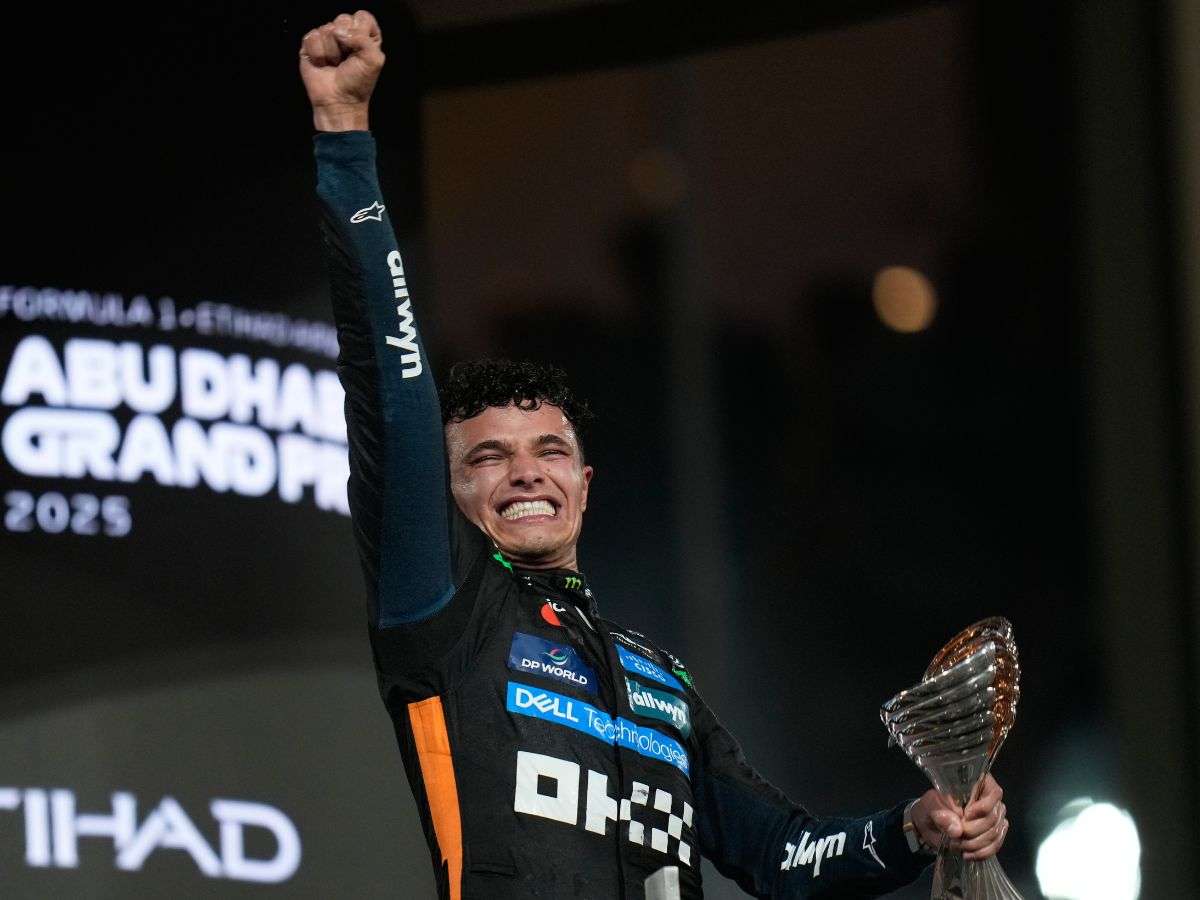 Lando Norris se corona campeón de la F1 en Abu Dhabi