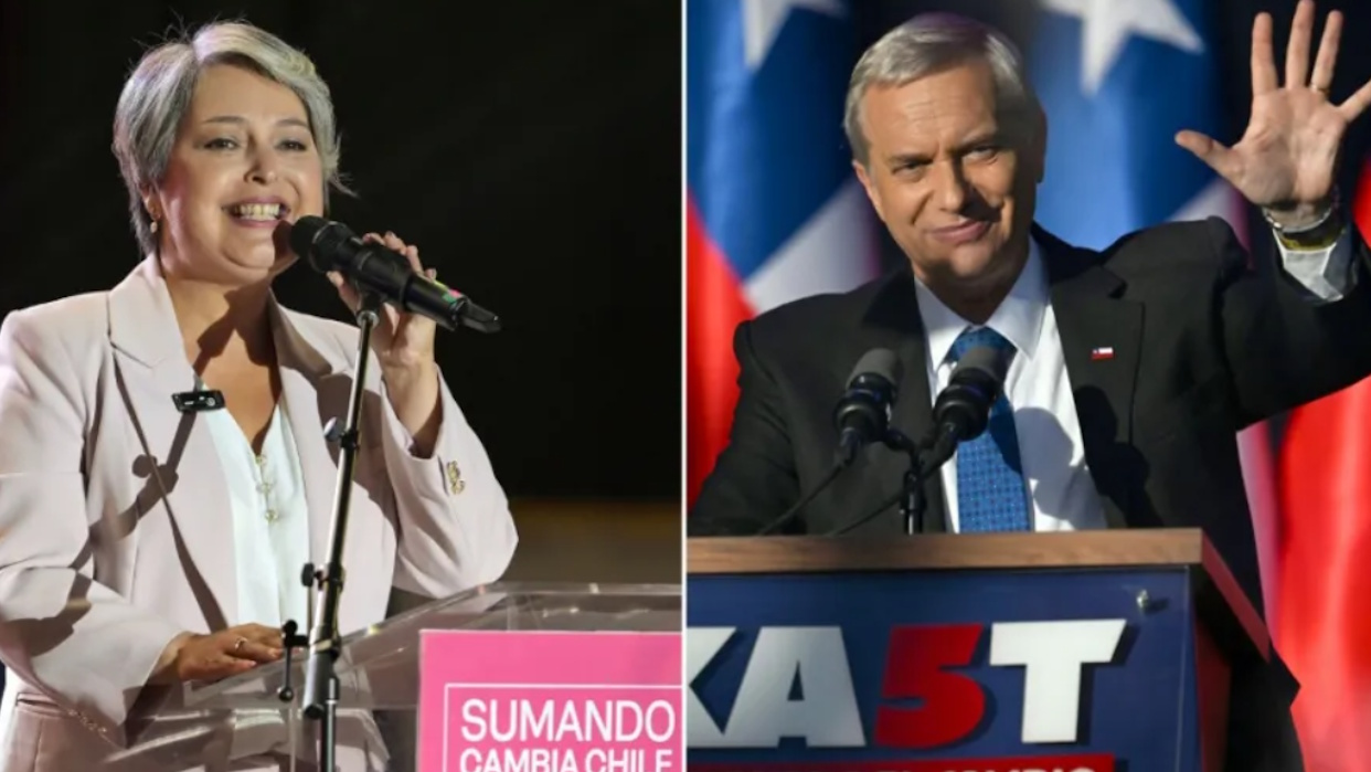 Chilenos se debaten entre dos visiones opuestas de cara al balotaje